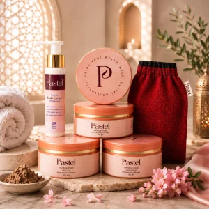 The Power Duo Bundle skincare collection from Pastel with Moroccan beauty essentials